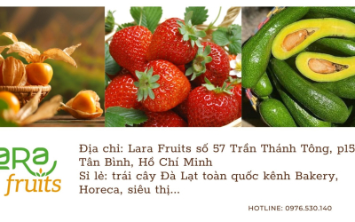 Sỉ lẻ trái cây Đà Lạt toàn quốc kênh Bakery, Horeca, siêu thị,...
